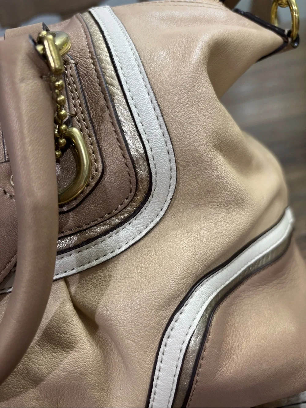 Coach Ashley Spectator Leather Satchel